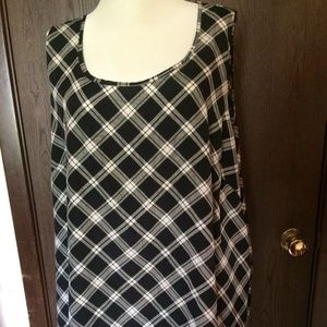 Plus size Plaid Tank Top